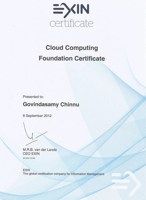 EXIN Cloud Computing Foundation